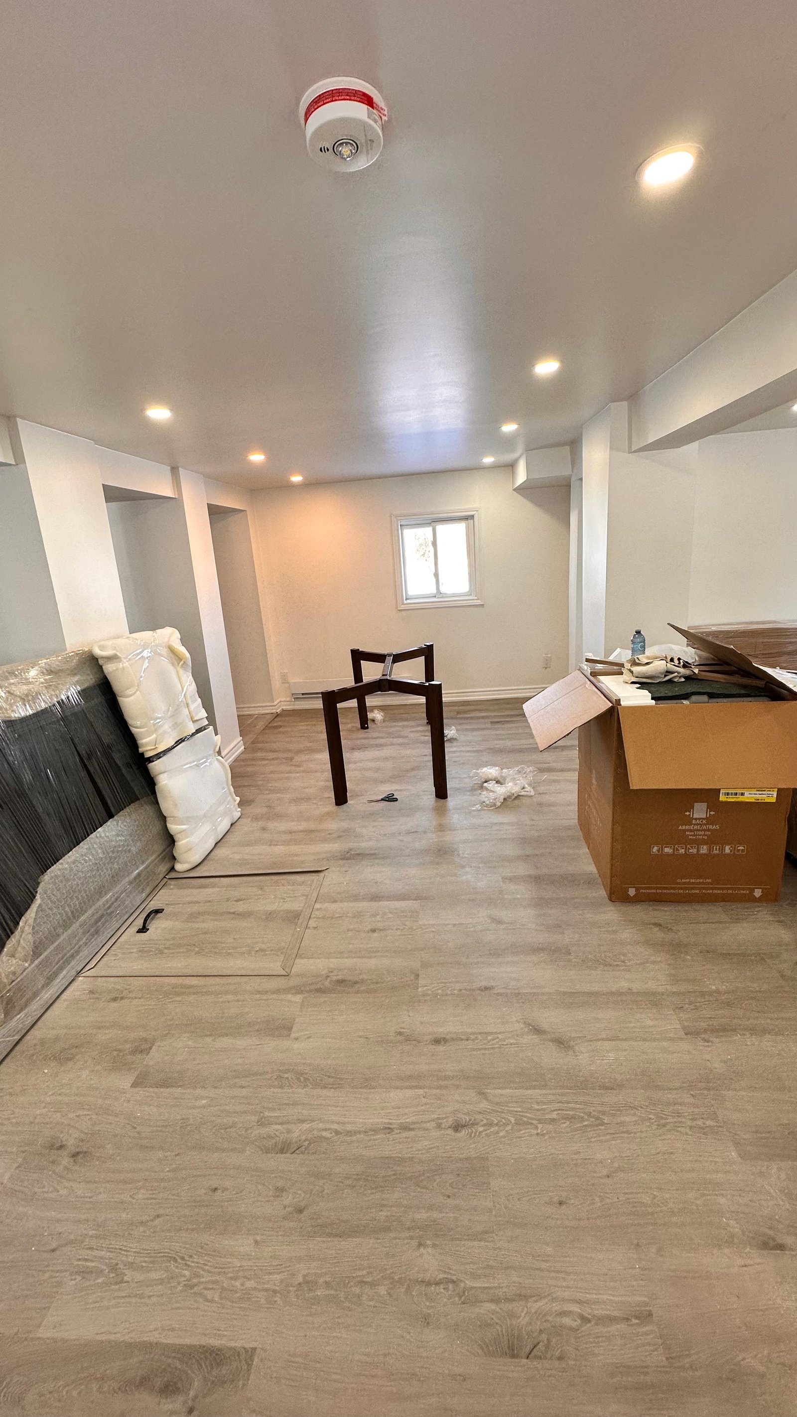 Finished basement renovation by Space Smith