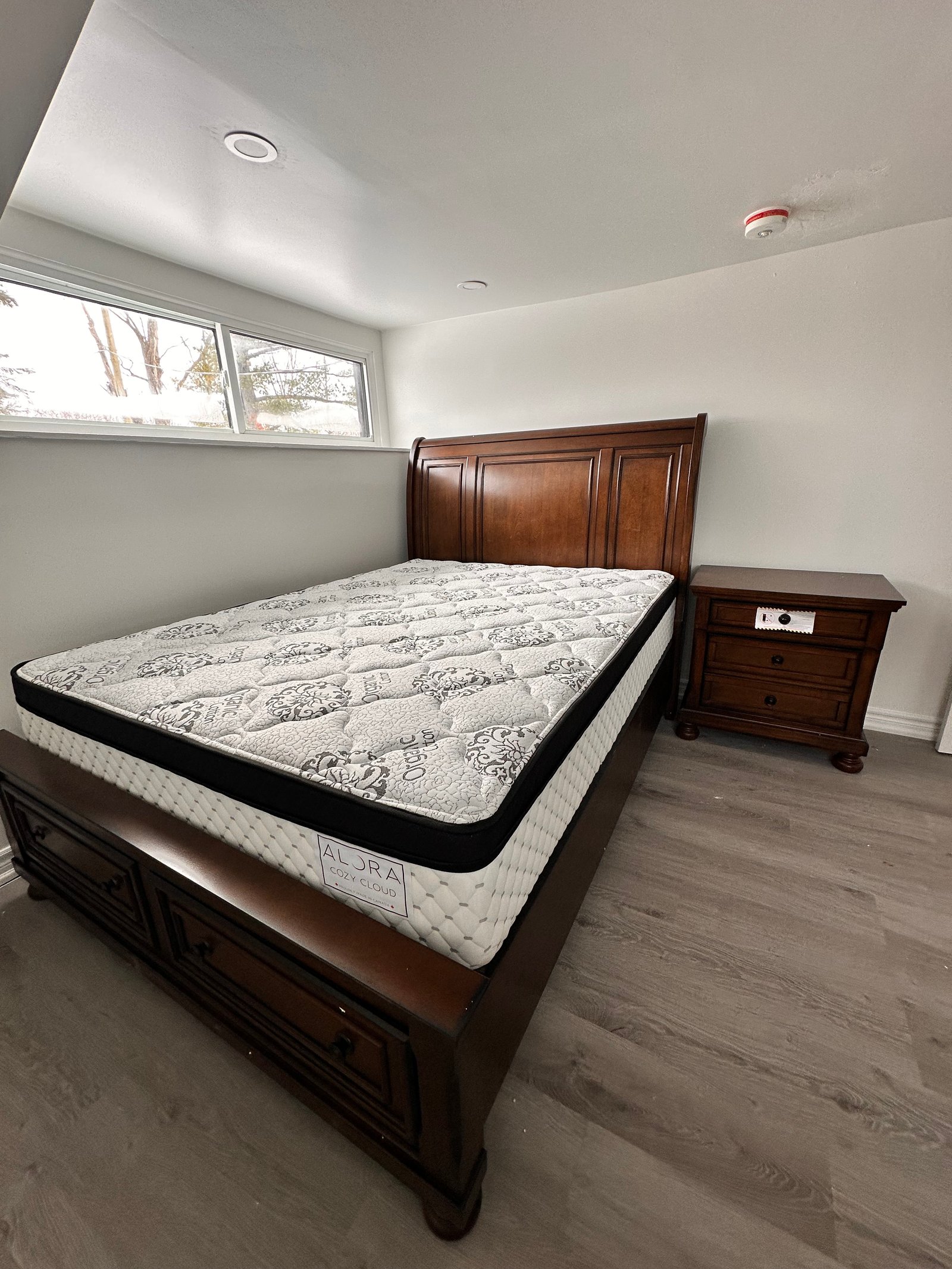 Repaired and refinished stair railing