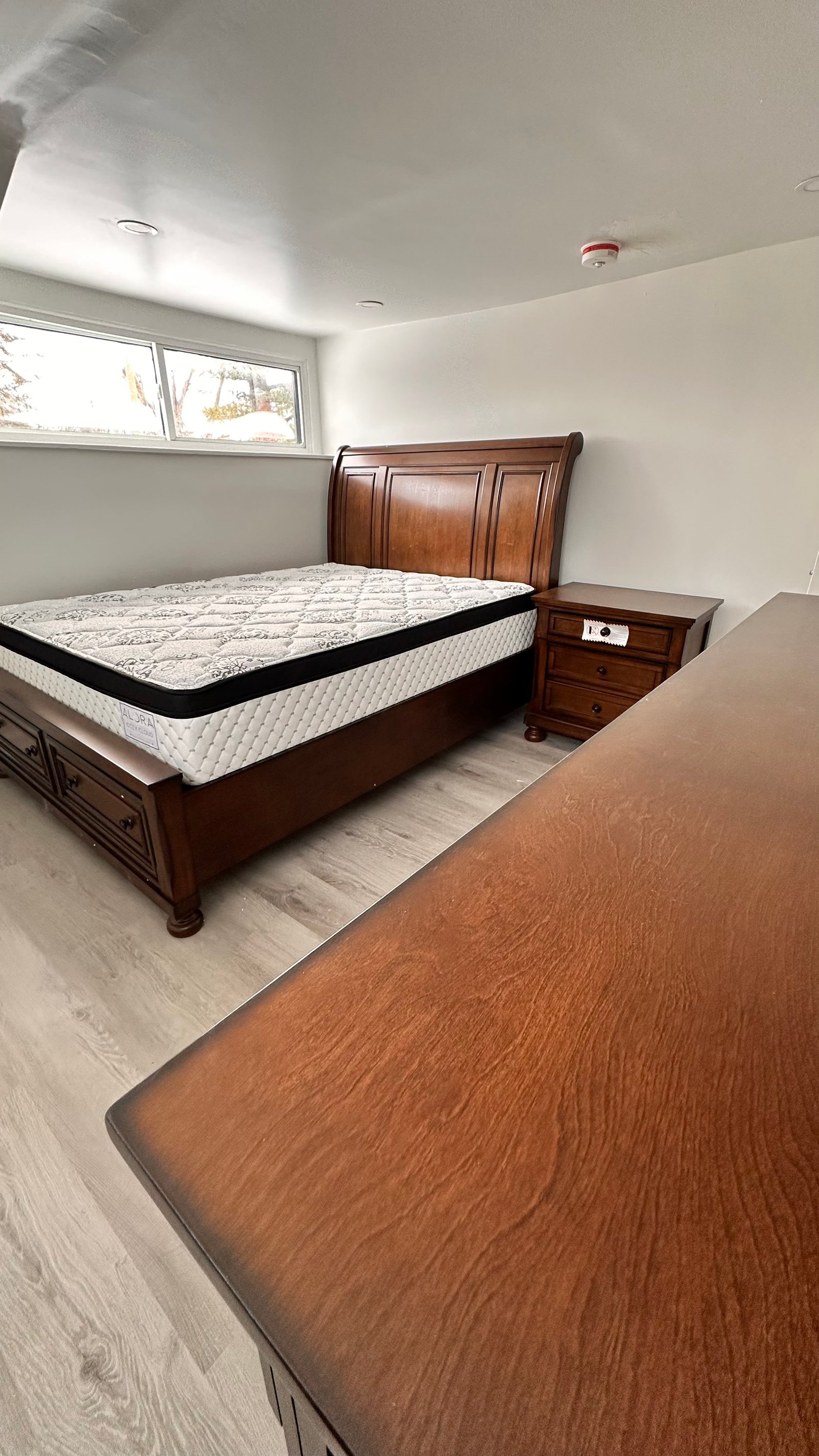 Furniture repair details on wooden chair