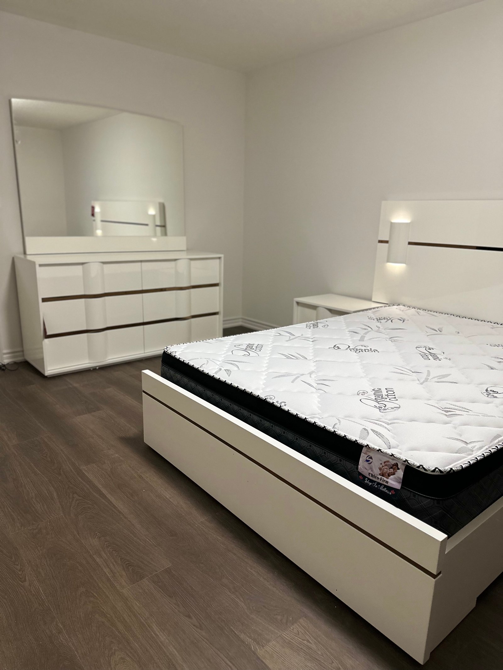 Accent wall with panel texture