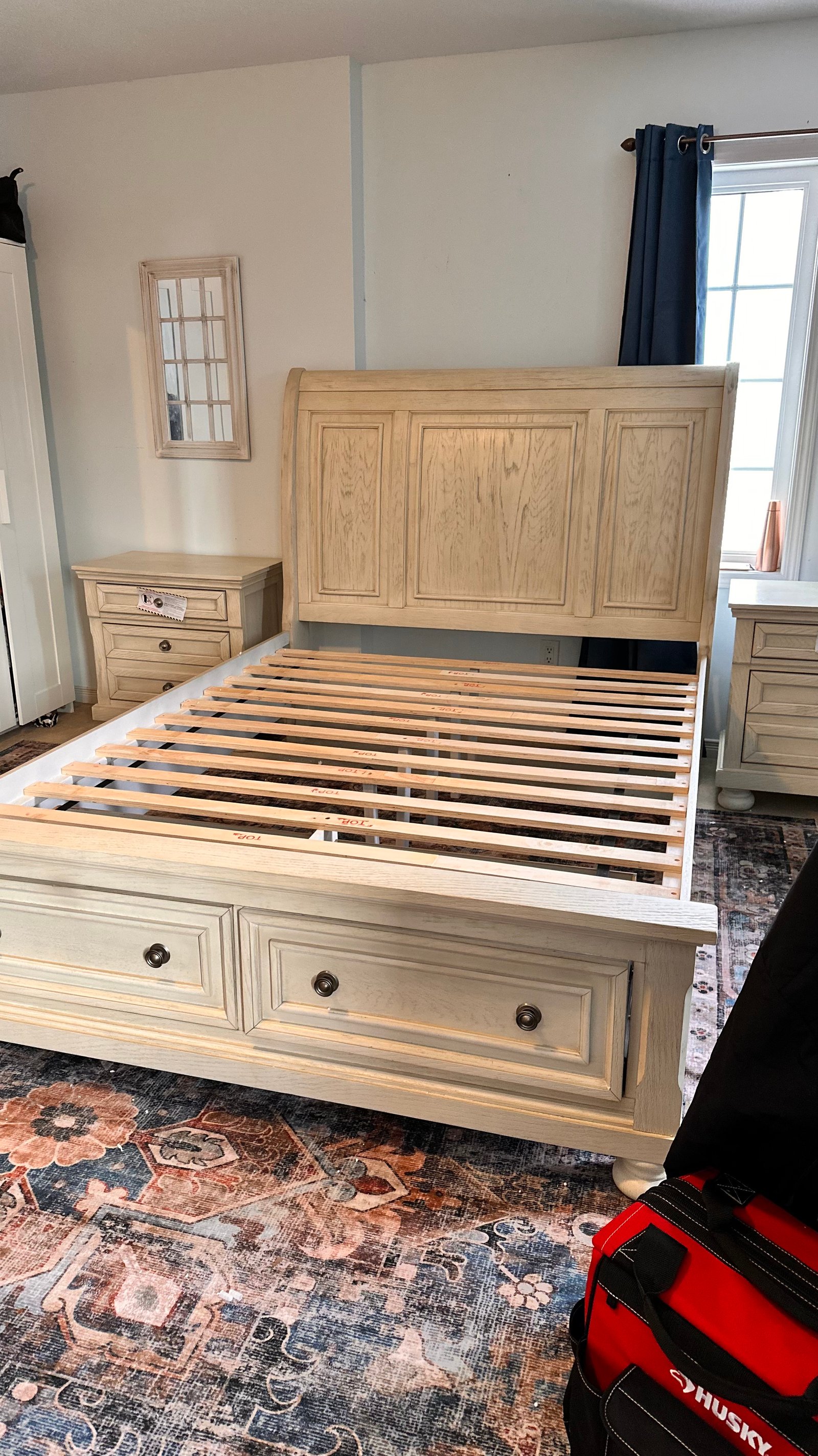 Close-up of panel joinery